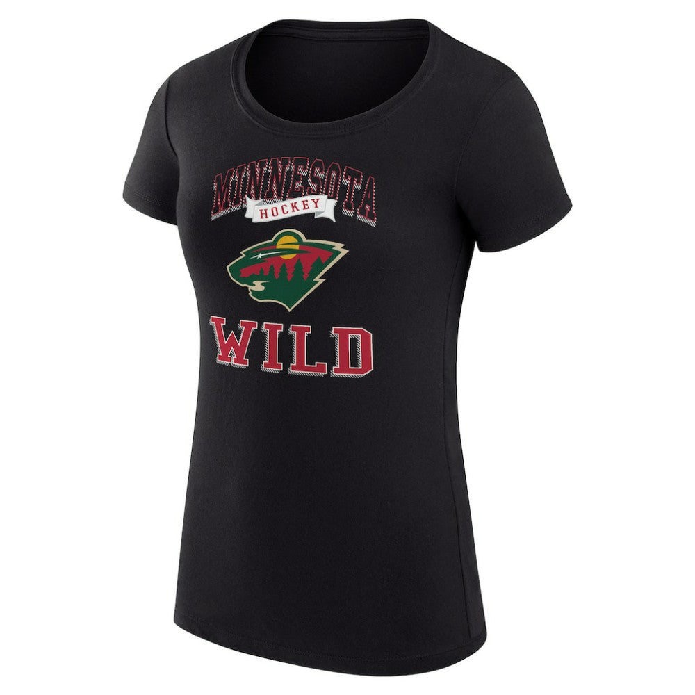 Minnesota Wild G-III 4Her by Carl Banks Women's Super-Slim Fit Lightweight Team Logo Graphic T-Shirt Outlet