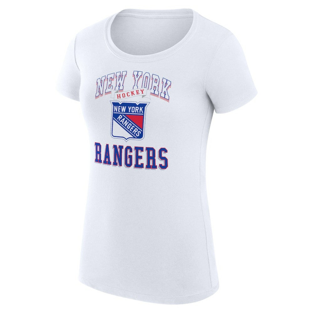 New York Rangers G-III 4Her by Carl Banks Women's Super-Slim Fit Lightweight Team Logo Graphic T-Shirt On Sale