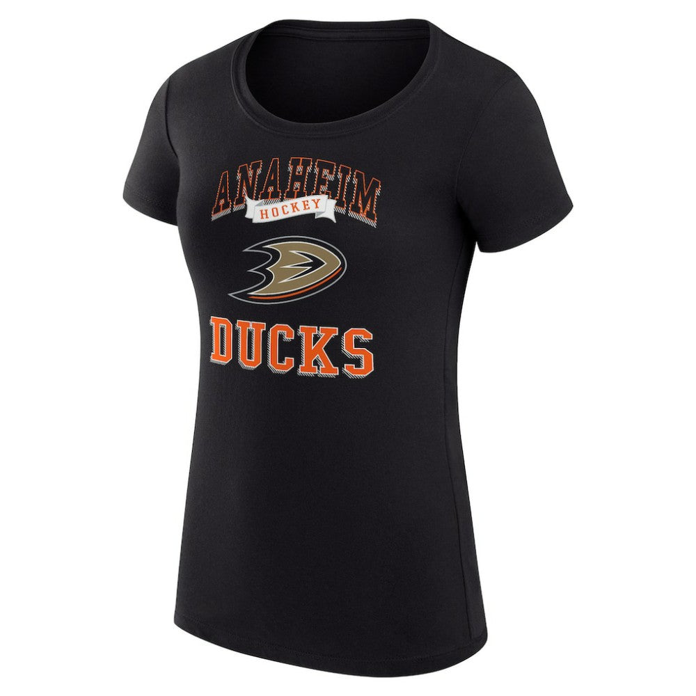 Anaheim Ducks G-III 4Her by Carl Banks Women's Super-Slim Fit Lightweight Team Logo Graphic T-Shirt Sale