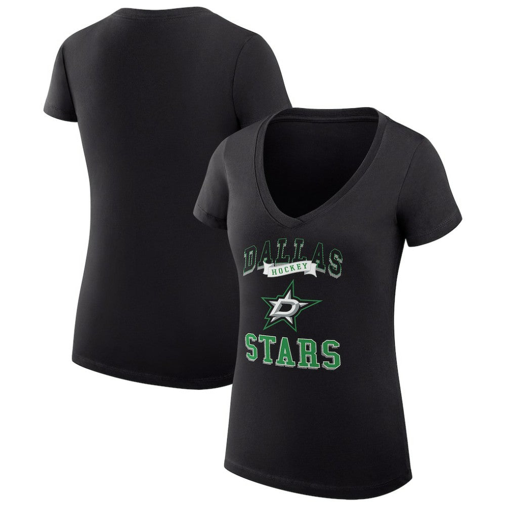 Dallas Stars G-III 4Her by Carl Banks Women's Super-Slim Fit Lightweight Team Logo Graphic V-Neck T-Shirt Online