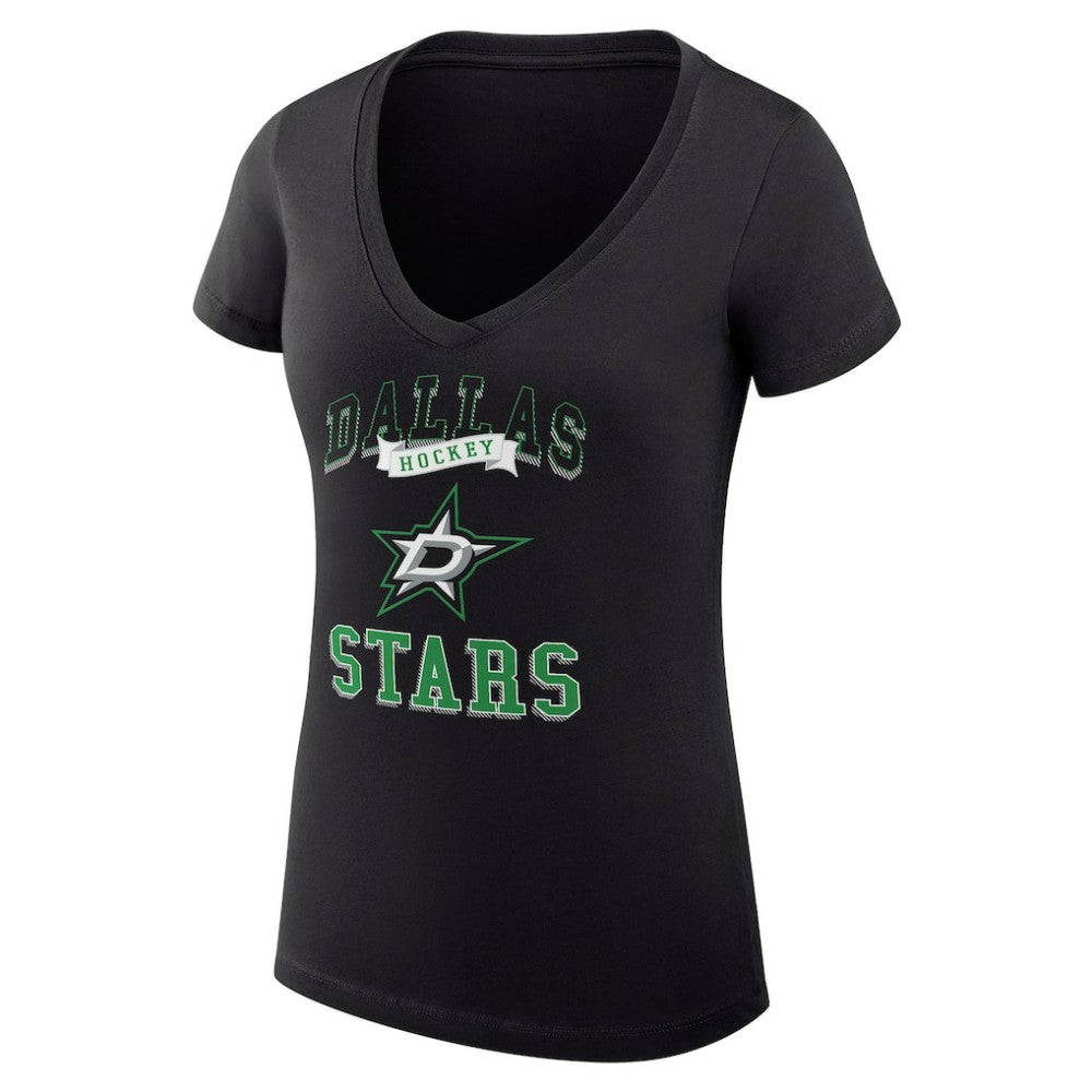 Dallas Stars G-III 4Her by Carl Banks Women's Super-Slim Fit Lightweight Team Logo Graphic V-Neck T-Shirt Online