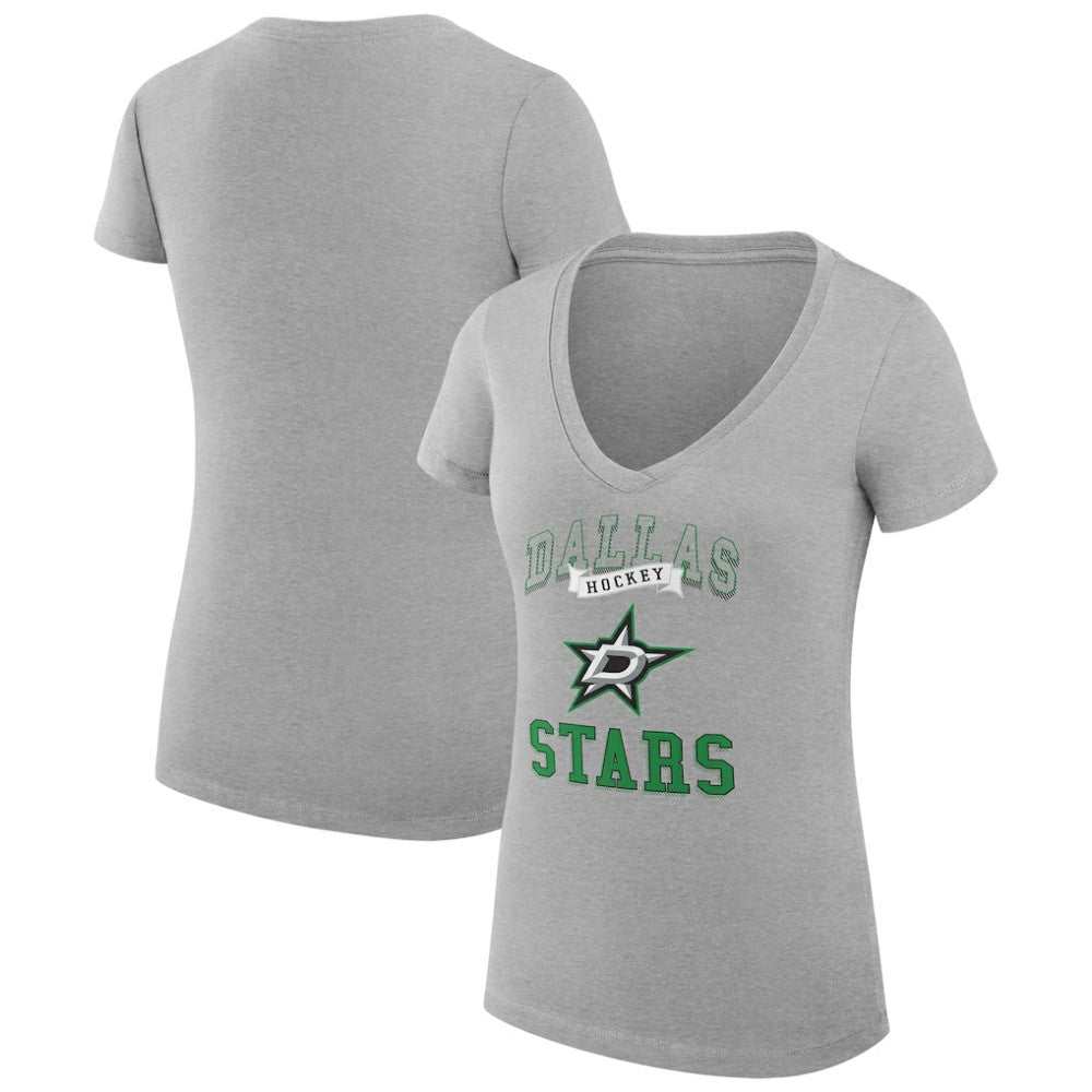 Dallas Stars G-III 4Her by Carl Banks Women's Super-Slim Fit Lightweight Team Logo Graphic V-Neck T-Shirt Online