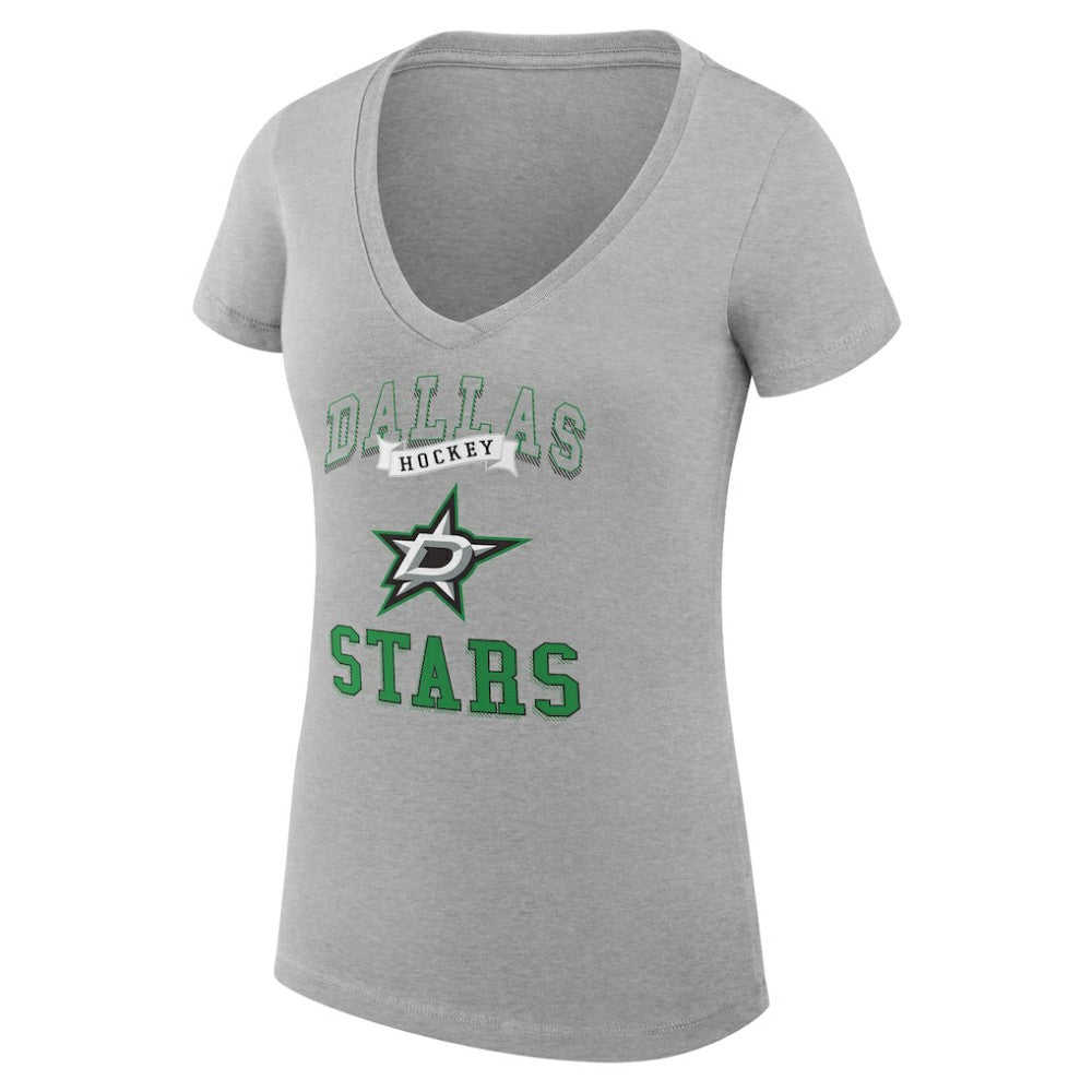Dallas Stars G-III 4Her by Carl Banks Women's Super-Slim Fit Lightweight Team Logo Graphic V-Neck T-Shirt Online
