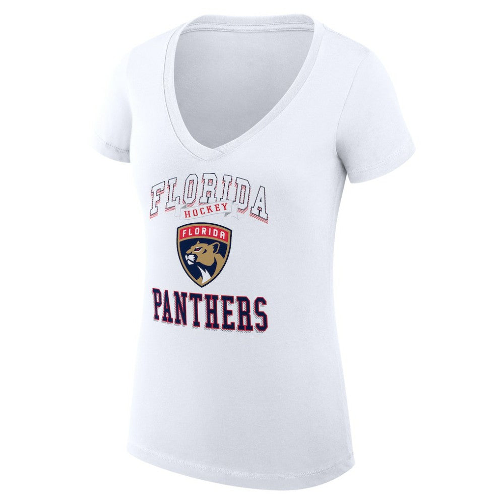 Florida Panthers G-III 4Her by Carl Banks Women's Super-Slim Fit Lightweight Team Logo Graphic V-Neck T-Shirt Online