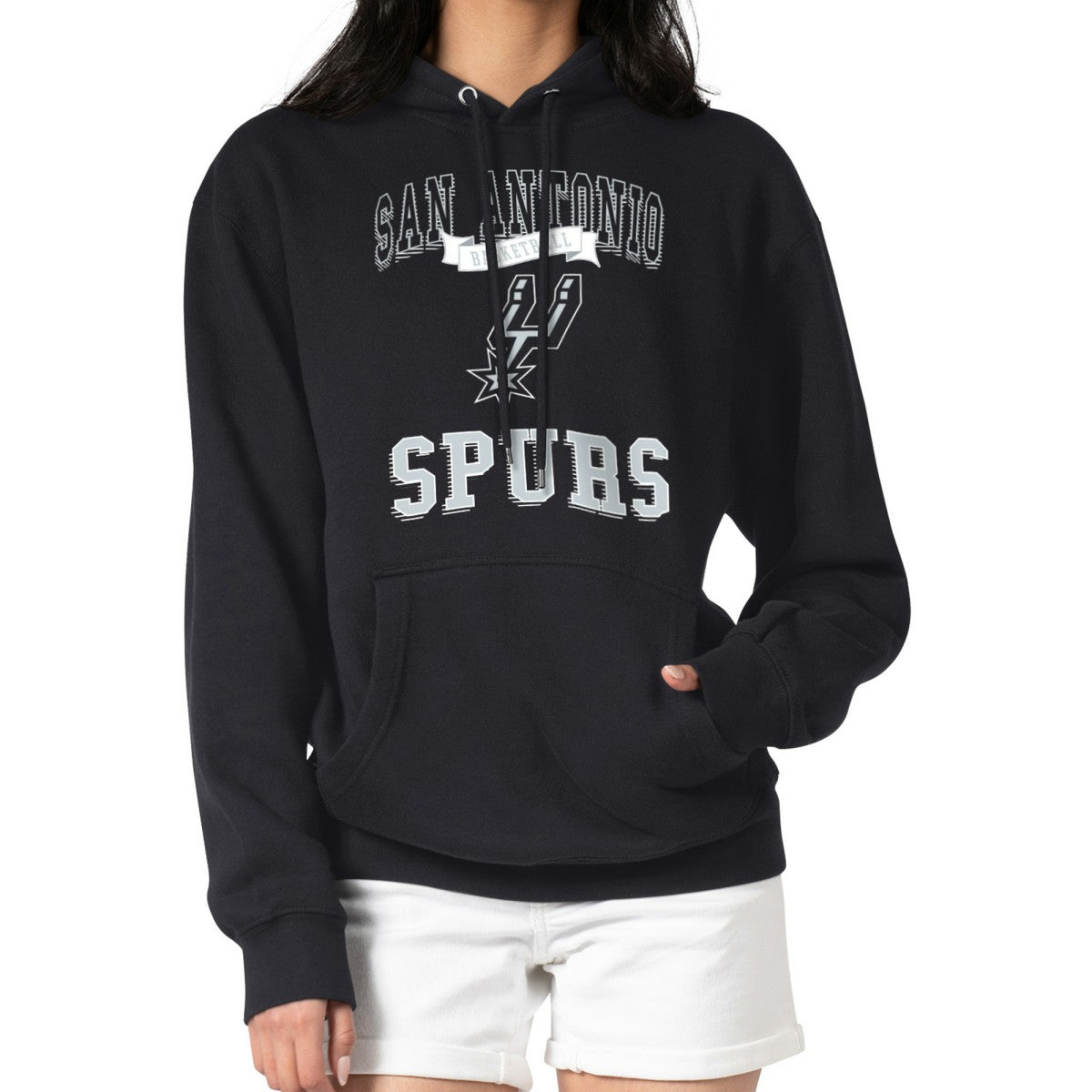 San Antonio Spurs G-III 4Her by Carl Banks Women's Graphic Fleece Pullover Hoodie Discount