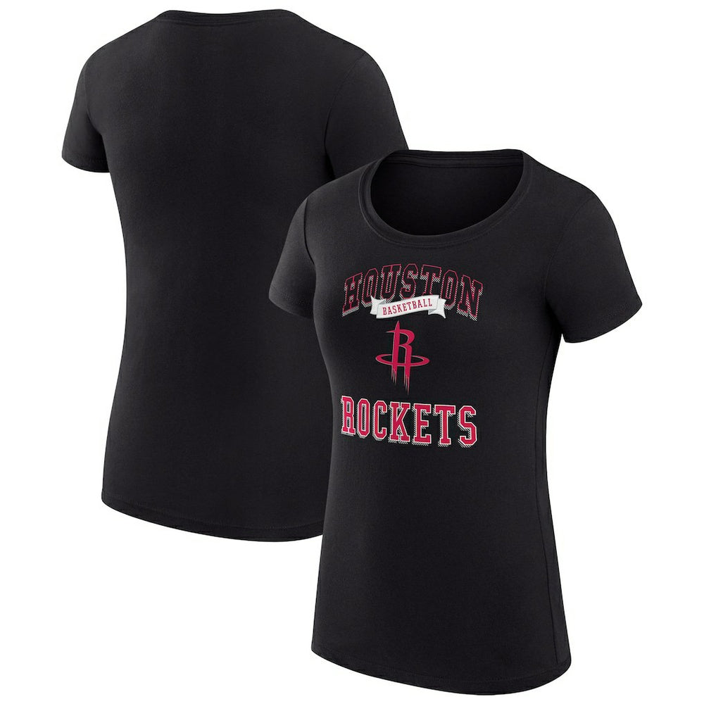Houston Rockets G-III 4Her by Carl Banks Women's Super-Slim Fit Lightweight Team Logo T-Shirt On Sale