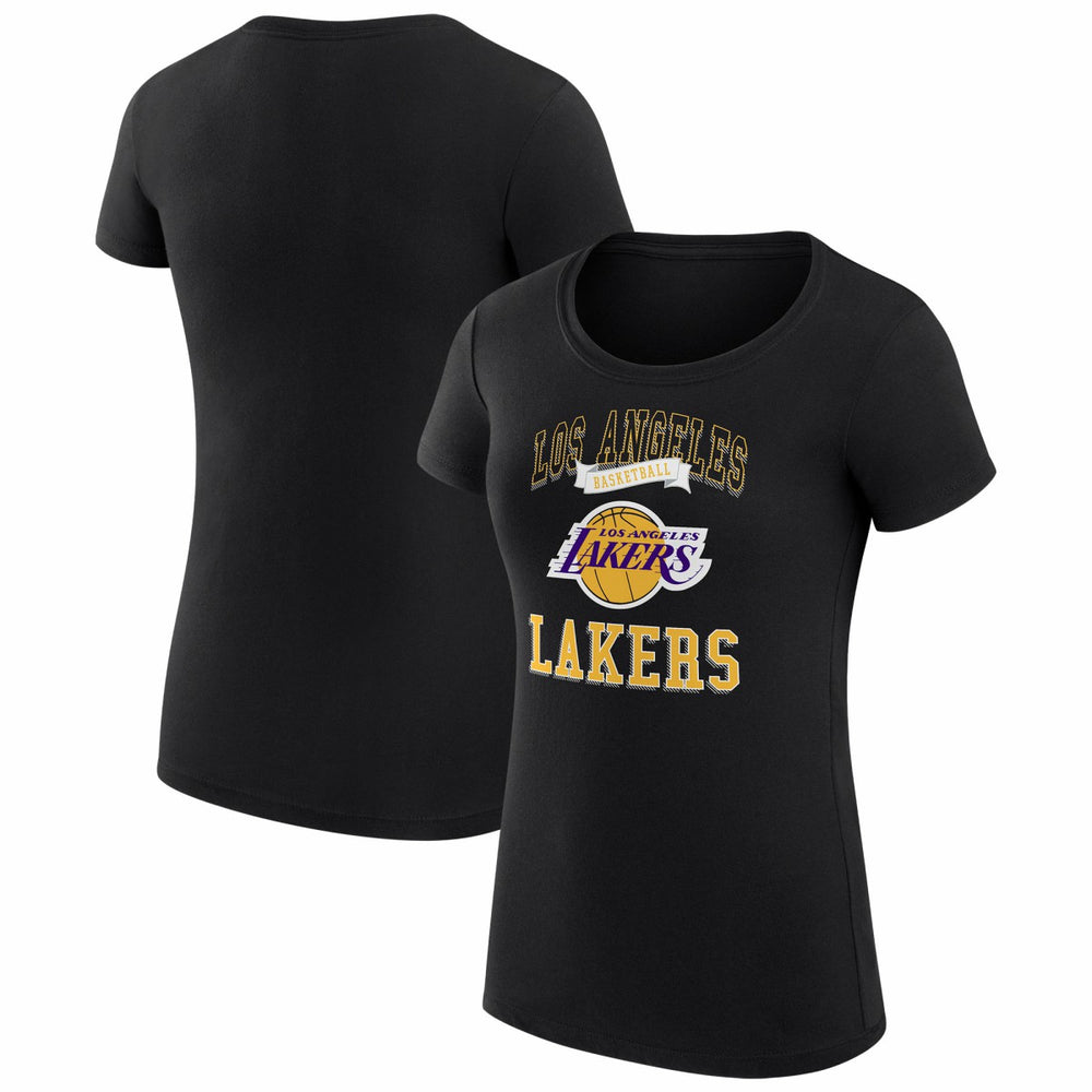 Los Angeles Lakers G-III 4Her by Carl Banks Women's Super-Slim Fit Lightweight Team Logo T-Shirt New