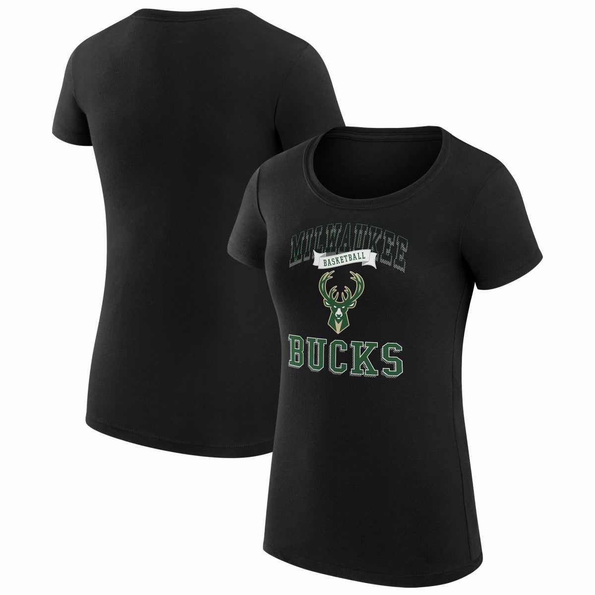 Milwaukee Bucks G-III 4Her by Carl Banks Women's Super-Slim Fit Lightweight Team Logo T-Shirt Discount