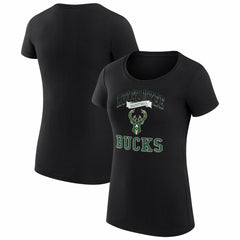 Milwaukee Bucks G-III 4Her by Carl Banks Women's Super-Slim Fit Lightweight Team Logo T-Shirt Discount