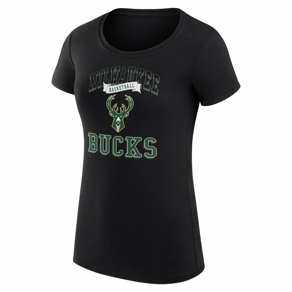Milwaukee Bucks G-III 4Her by Carl Banks Women's Super-Slim Fit Lightweight Team Logo T-Shirt Discount