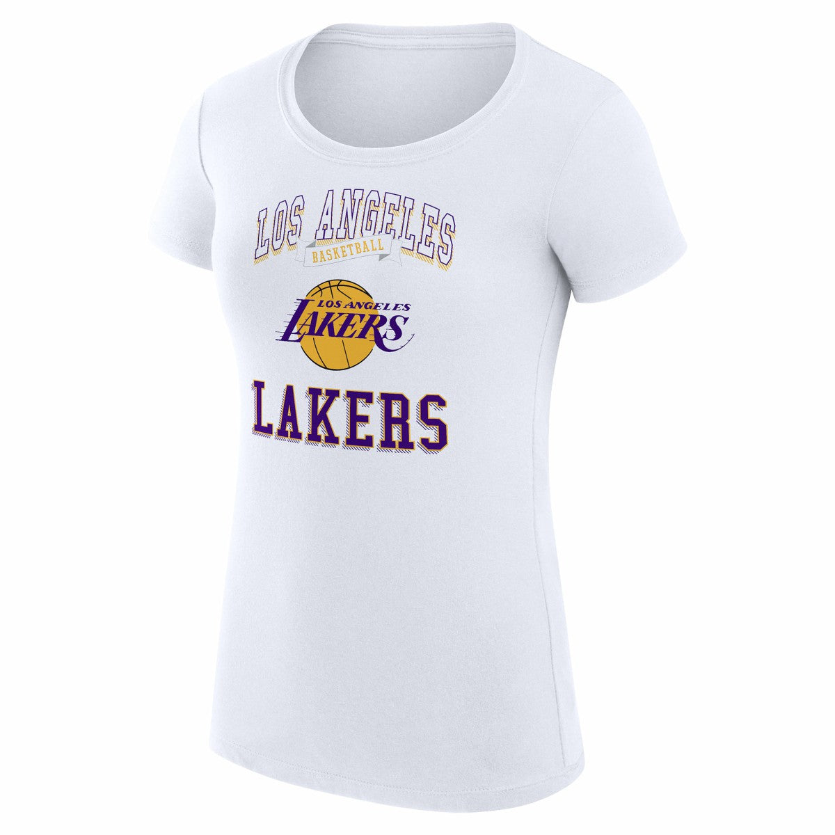 Los Angeles Lakers G-III 4Her by Carl Banks Women's Super-Slim Fit Lightweight Team Logo T-Shirt Online