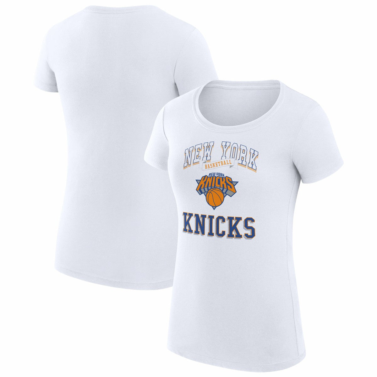 New York Knicks G-III 4Her by Carl Banks Women's Super-Slim Fit Lightweight Team Logo T-Shirt On Sale
