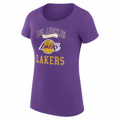 Los Angeles Lakers G-III 4Her by Carl Banks Women's Super-Slim Fit Lightweight Team Logo T-Shirt New