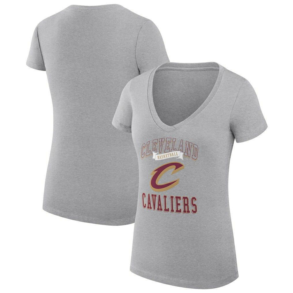 Cleveland Cavaliers G-III 4Her by Carl Banks Women's Super-Slim Fit Lightweight Team Logo V-Neck T-Shirt sale Online
