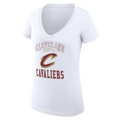 Cleveland Cavaliers G-III 4Her by Carl Banks Women's Super-Slim Fit Lightweight Team Logo V-Neck T-Shirt sale Outlet