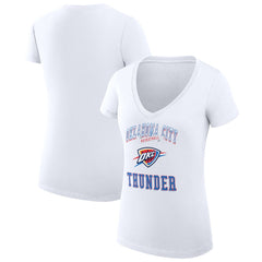 Oklahoma City Thunder G-III 4Her by Carl Banks Women's Super-Slim Fit Lightweight Team Logo V-Neck T-Shirt Online