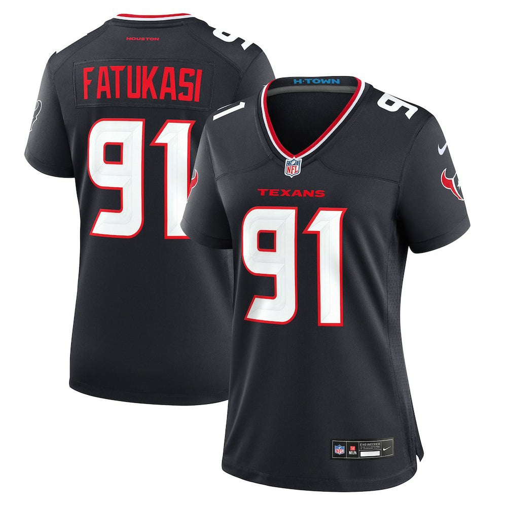 Houston Texans Nike Folorunso Fatukasi  Women's Team Game Jersey