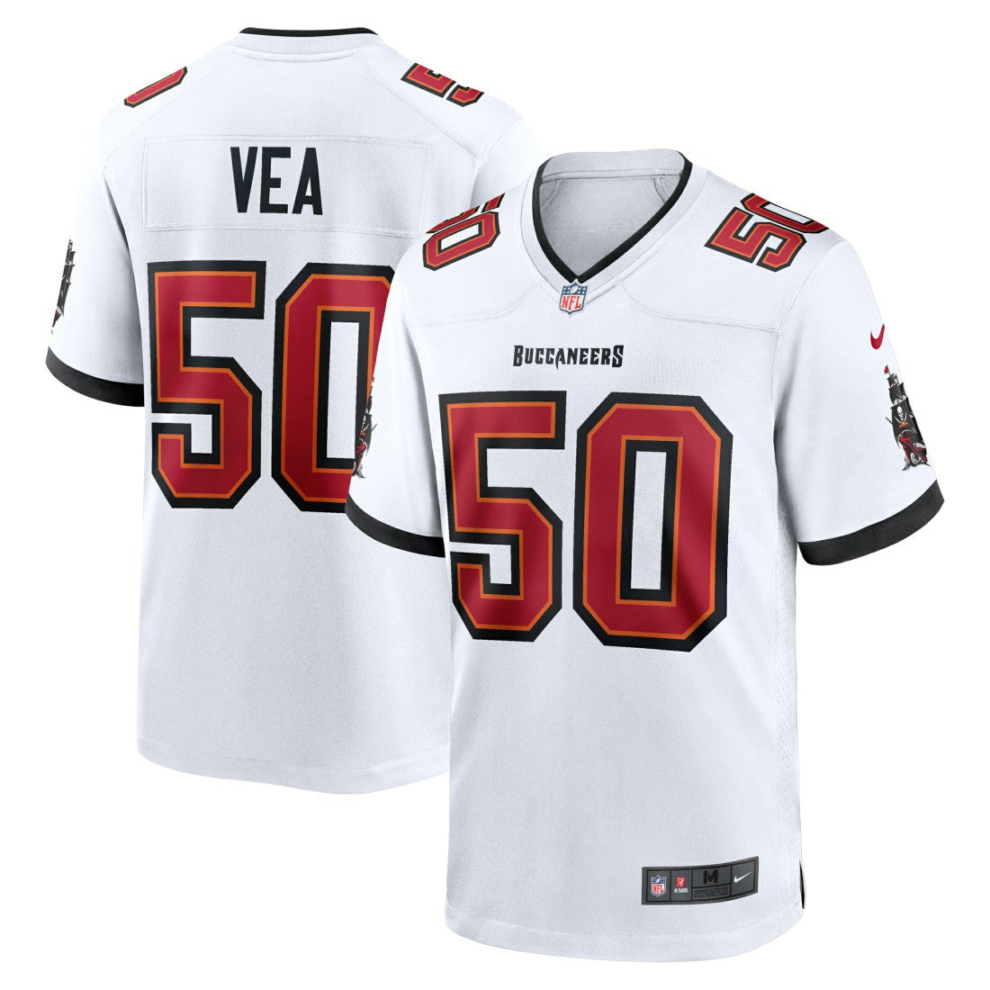 Tampa Bay Buccaneers Nike Vita Vea  White Game Jersey