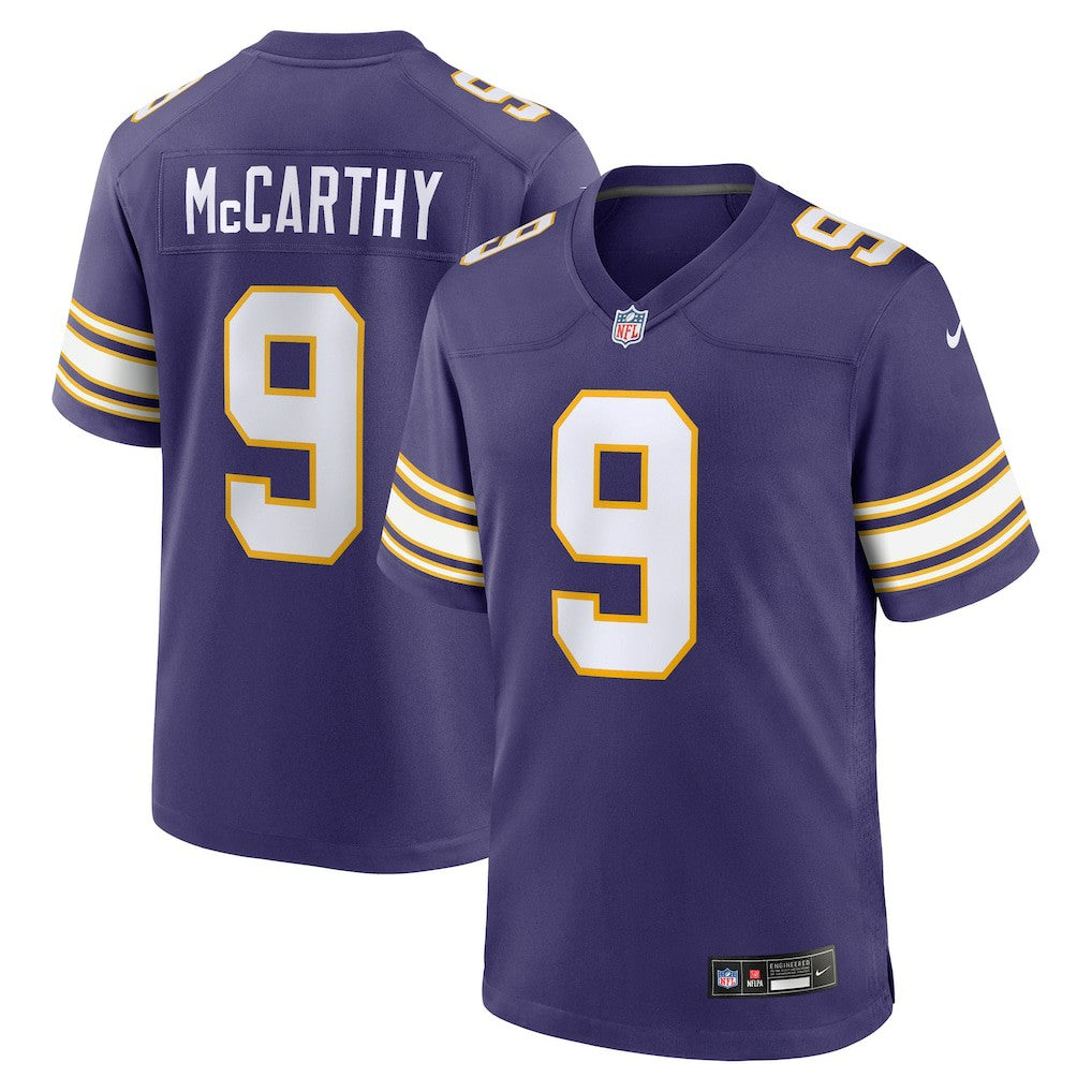 Minnesota Vikings Nike J.J. McCarthy  2nd Alternate Player Game Jersey