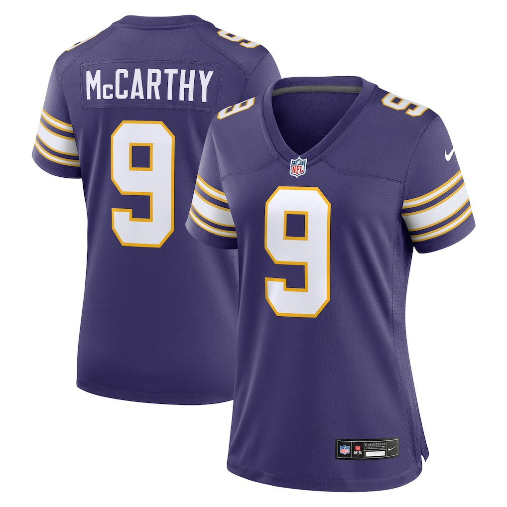 Minnesota Vikings Nike J.J. McCarthy  Women's 2nd Alternate Player Game Jersey