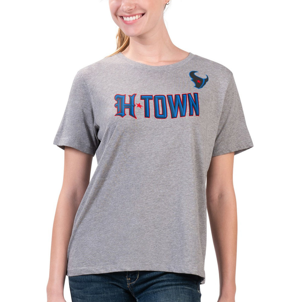 Houston Texans  G-III 4Her by Carl Banks Women's Super-Slim Fit Lightweight H-Town T-Shirt