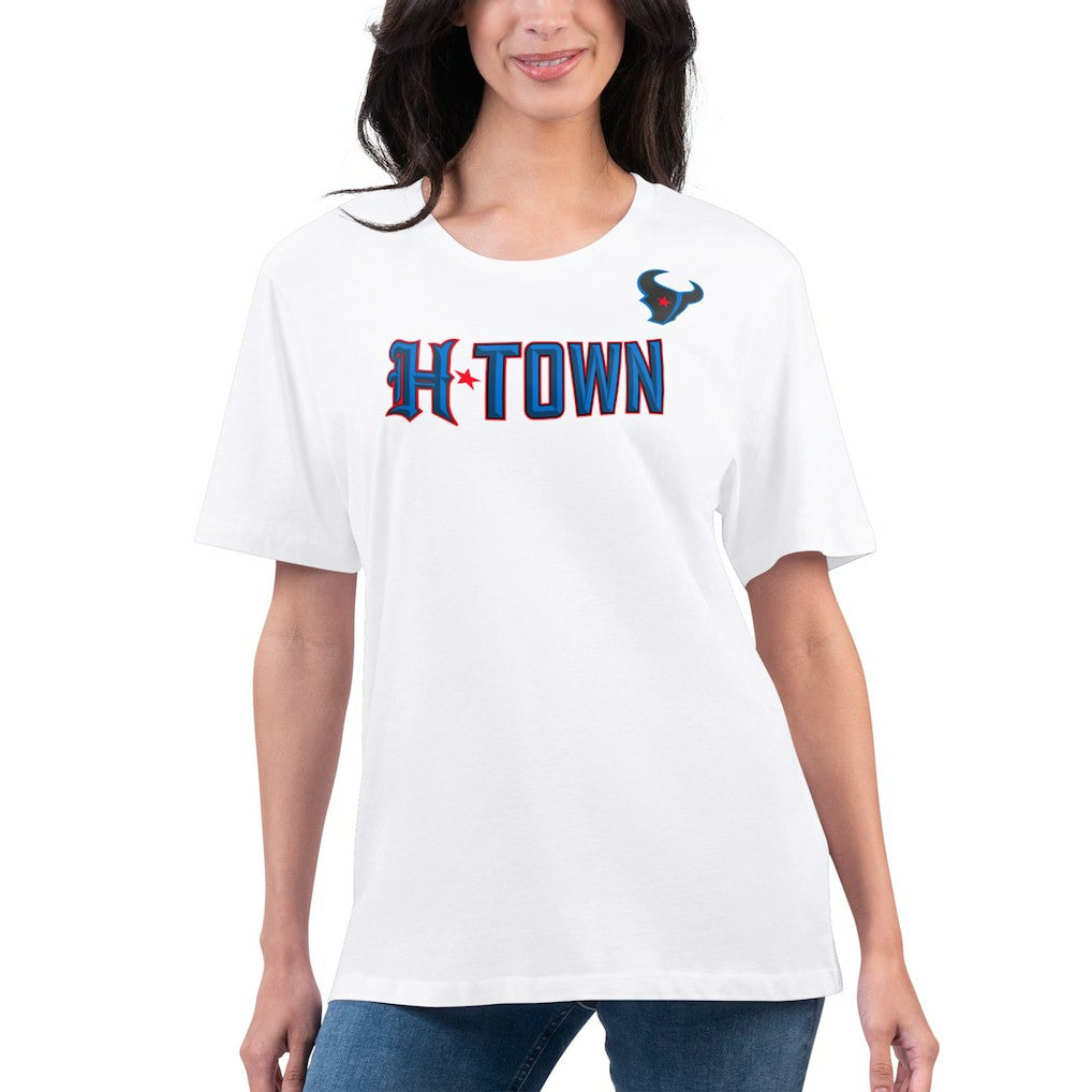Houston Texans  G-III 4Her by Carl Banks Women's Super-Slim Fit Lightweight H-Town T-Shirt