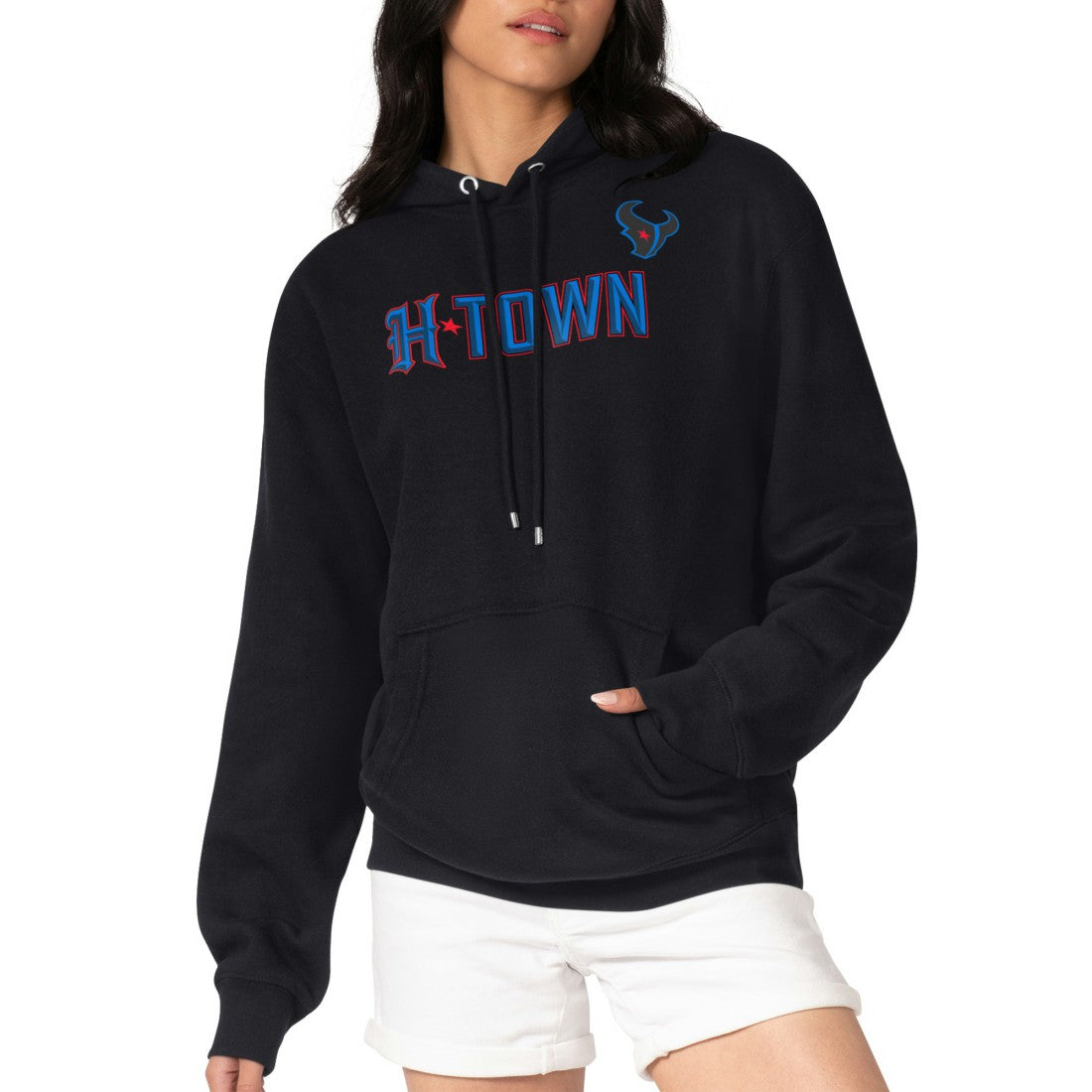 Houston Texans  G-III 4Her by Carl Banks Women's H-Town Fleece Pullover Hoodie