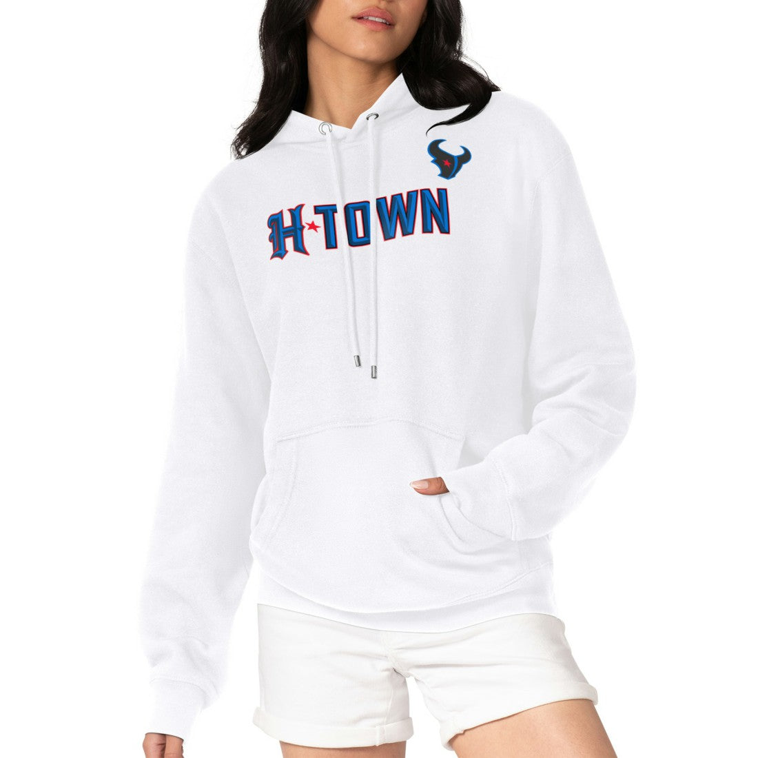 Houston Texans  G-III 4Her by Carl Banks Women's H-Town Fleece Pullover Hoodie