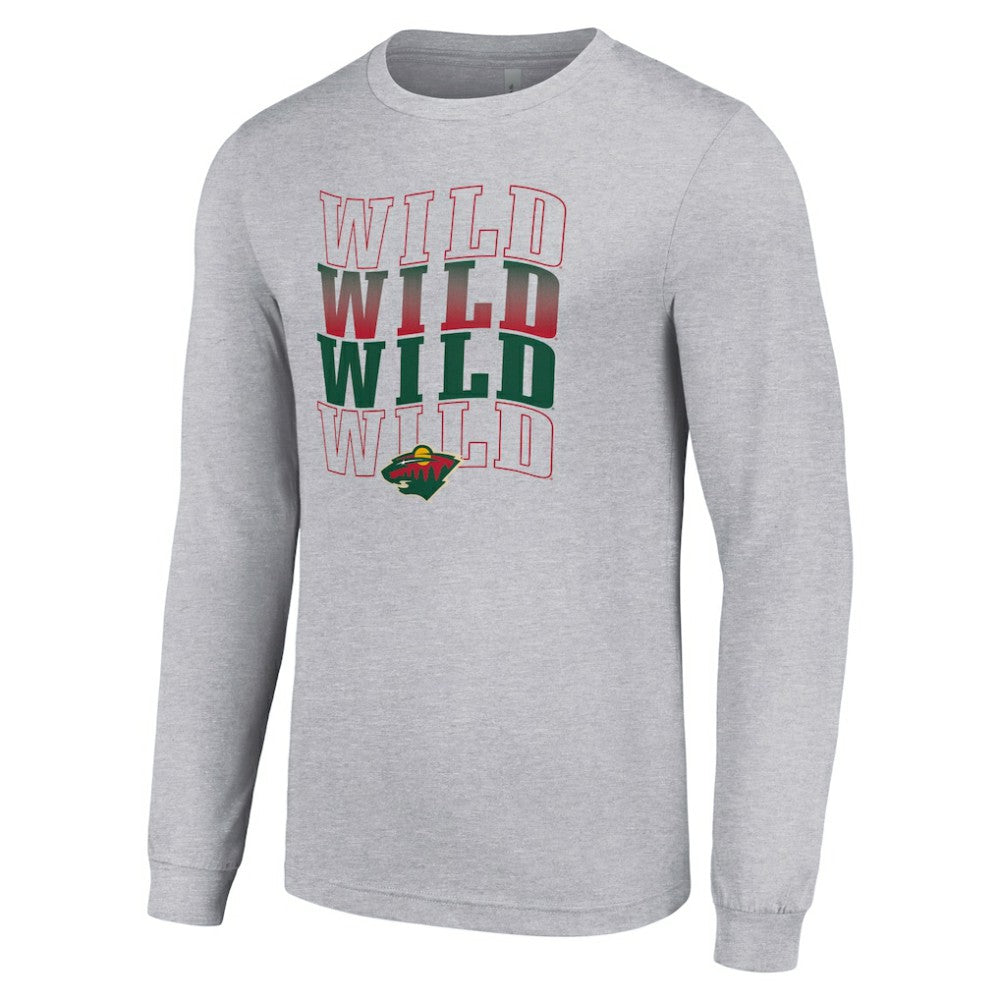 Minnesota Wild Starter Four Team Name Logo Long Sleeve Graphic T-Shirt Online