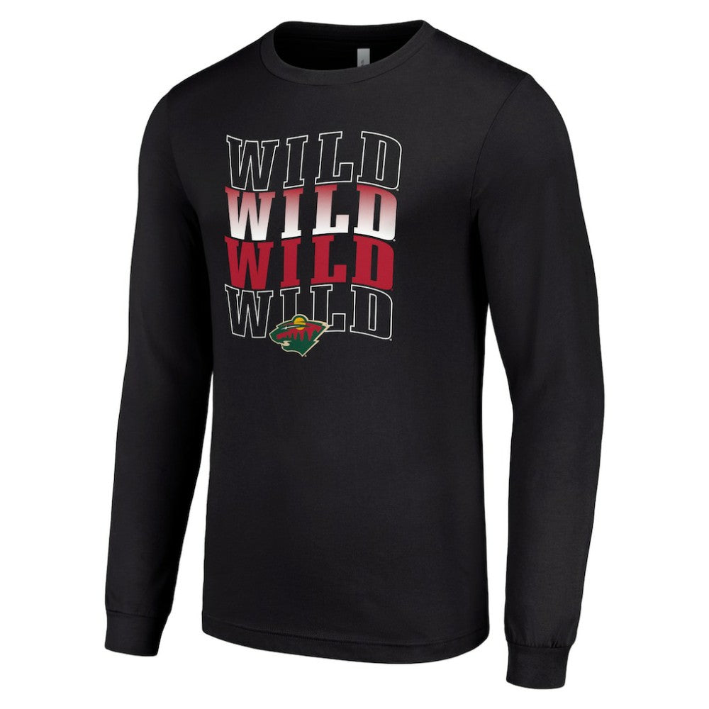 Minnesota Wild Starter Four Team Name Logo Long Sleeve Graphic T-Shirt Sale