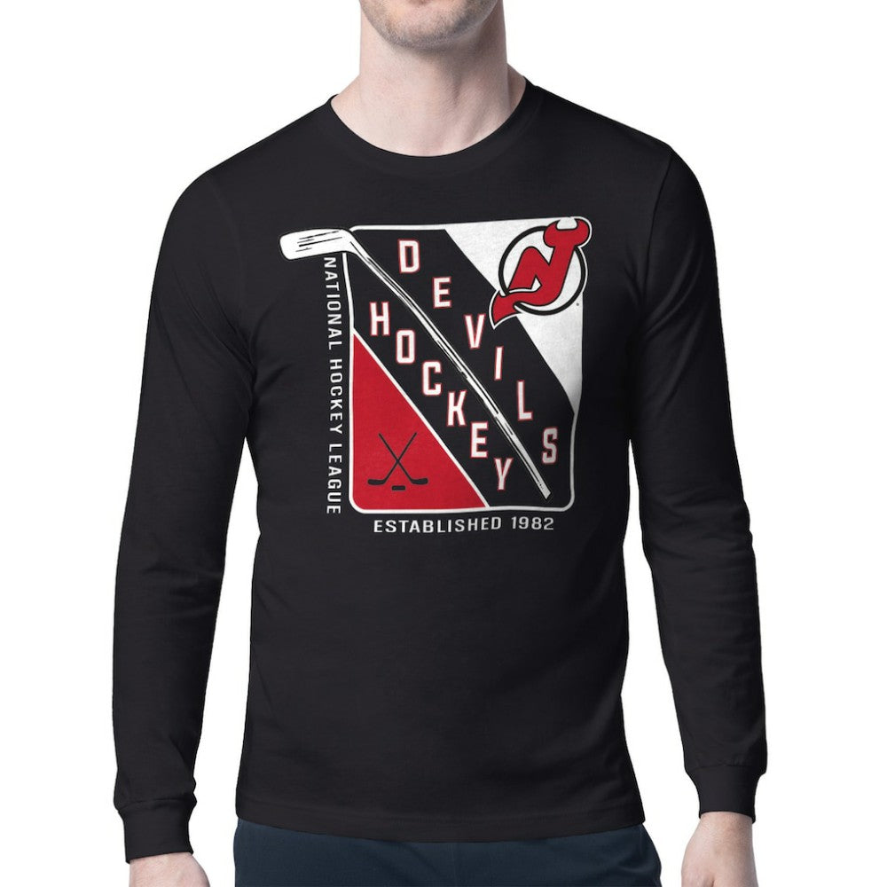 New Jersey Devils Starter Shield Long Sleeve Graphic T-Shirt Online