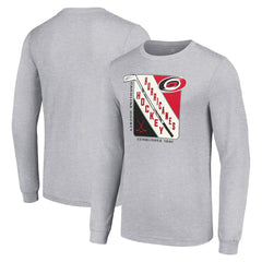 Carolina Hurricanes Starter Shield Long Sleeve Graphic T-Shirt Outlet