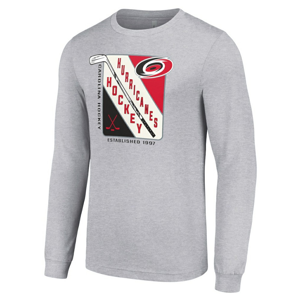 Carolina Hurricanes Starter Shield Long Sleeve Graphic T-Shirt Outlet