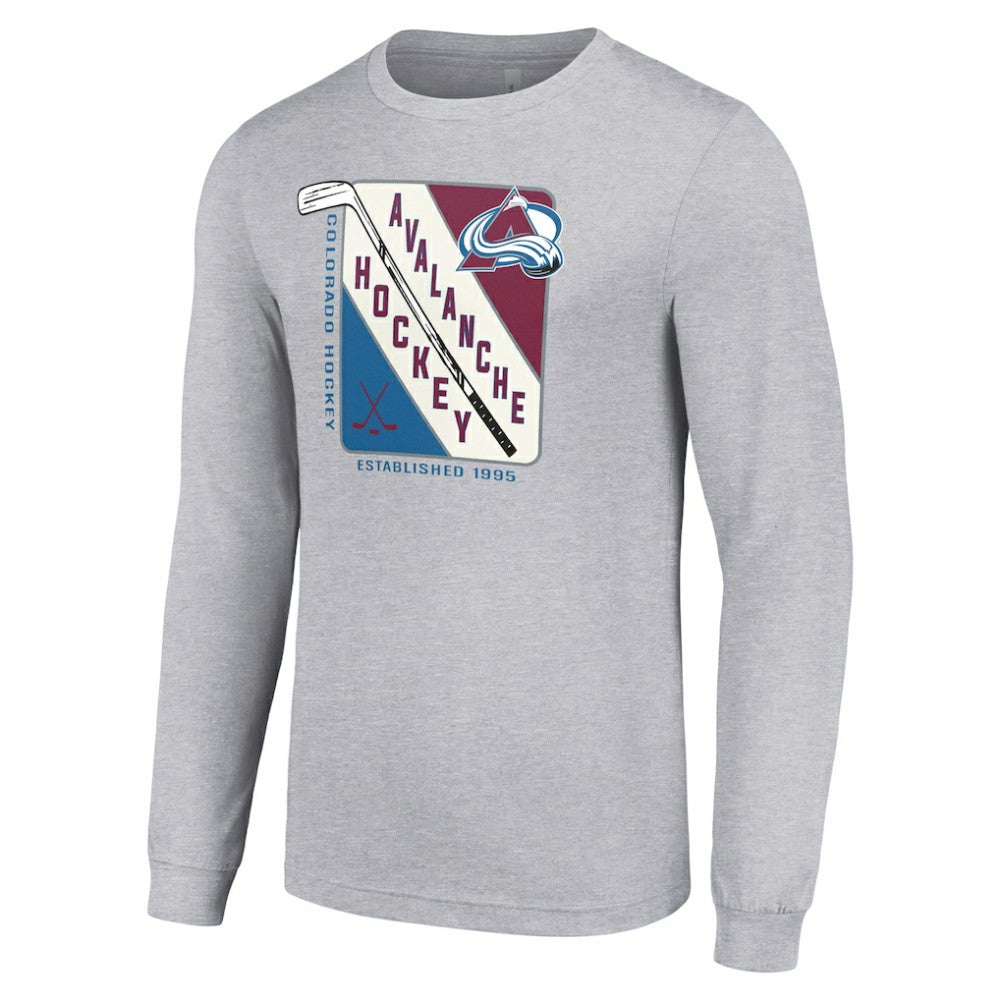 Colorado Avalanche Starter Shield Long Sleeve Graphic T-Shirt For Sale
