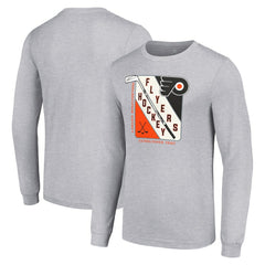 Philadelphia Flyers Starter Shield Long Sleeve Graphic T-Shirt For Sale