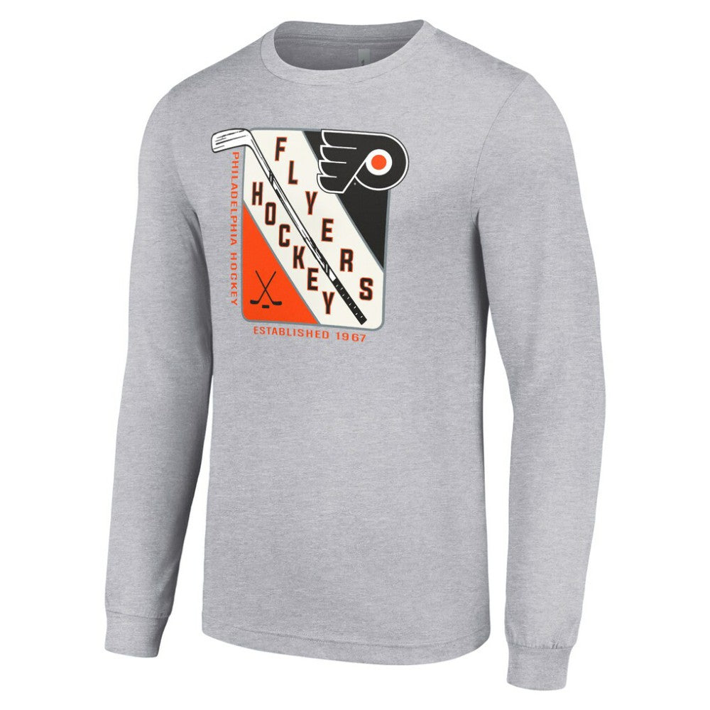 Philadelphia Flyers Starter Shield Long Sleeve Graphic T-Shirt For Sale