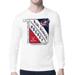 Columbus Blue Jackets Starter Shield Long Sleeve Graphic T-Shirt Sale