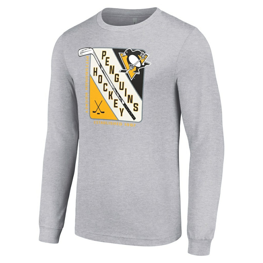 Pittsburgh Penguins Starter Shield Long Sleeve Graphic T-Shirt Outlet