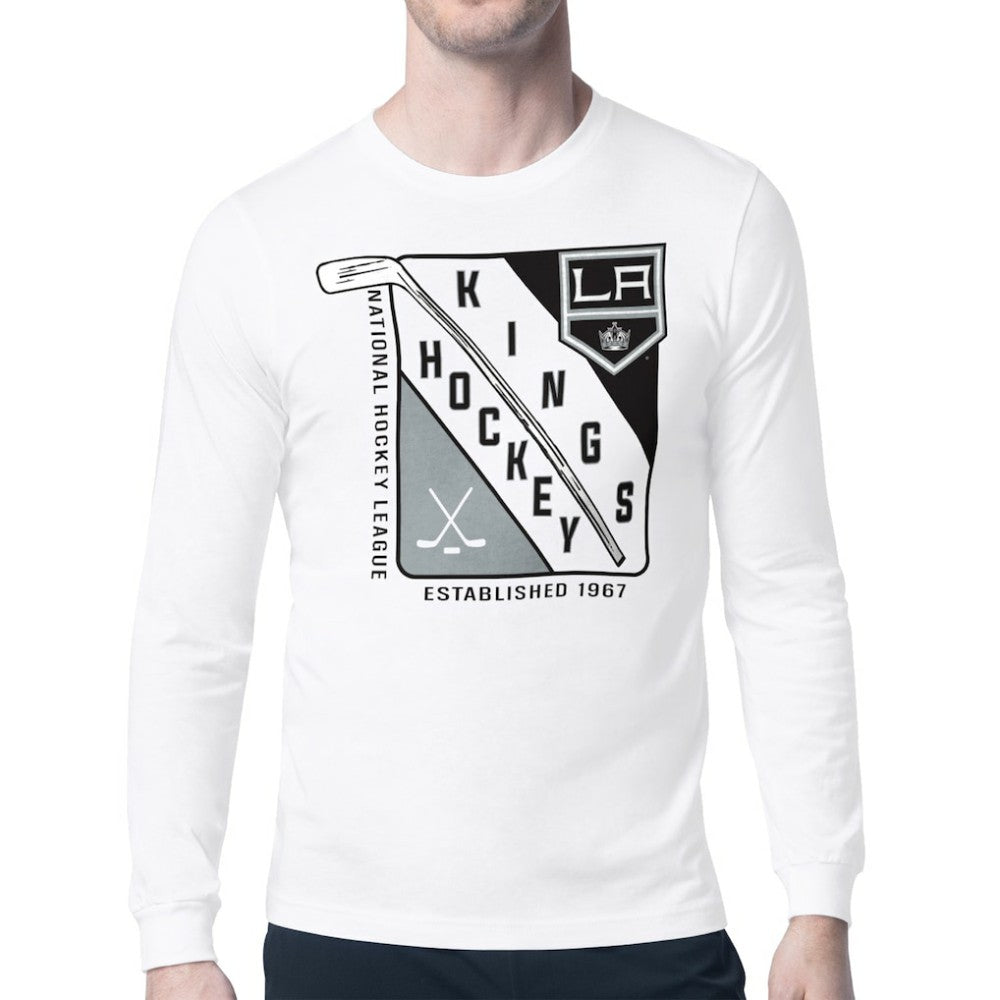 Los Angeles Kings Starter Shield Long Sleeve Graphic T-Shirt Sale