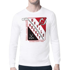 New Jersey Devils Starter Shield Long Sleeve Graphic T-Shirt For Sale