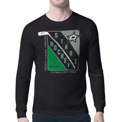 Dallas Stars Starter Shield Long Sleeve Graphic T-Shirt For Sale