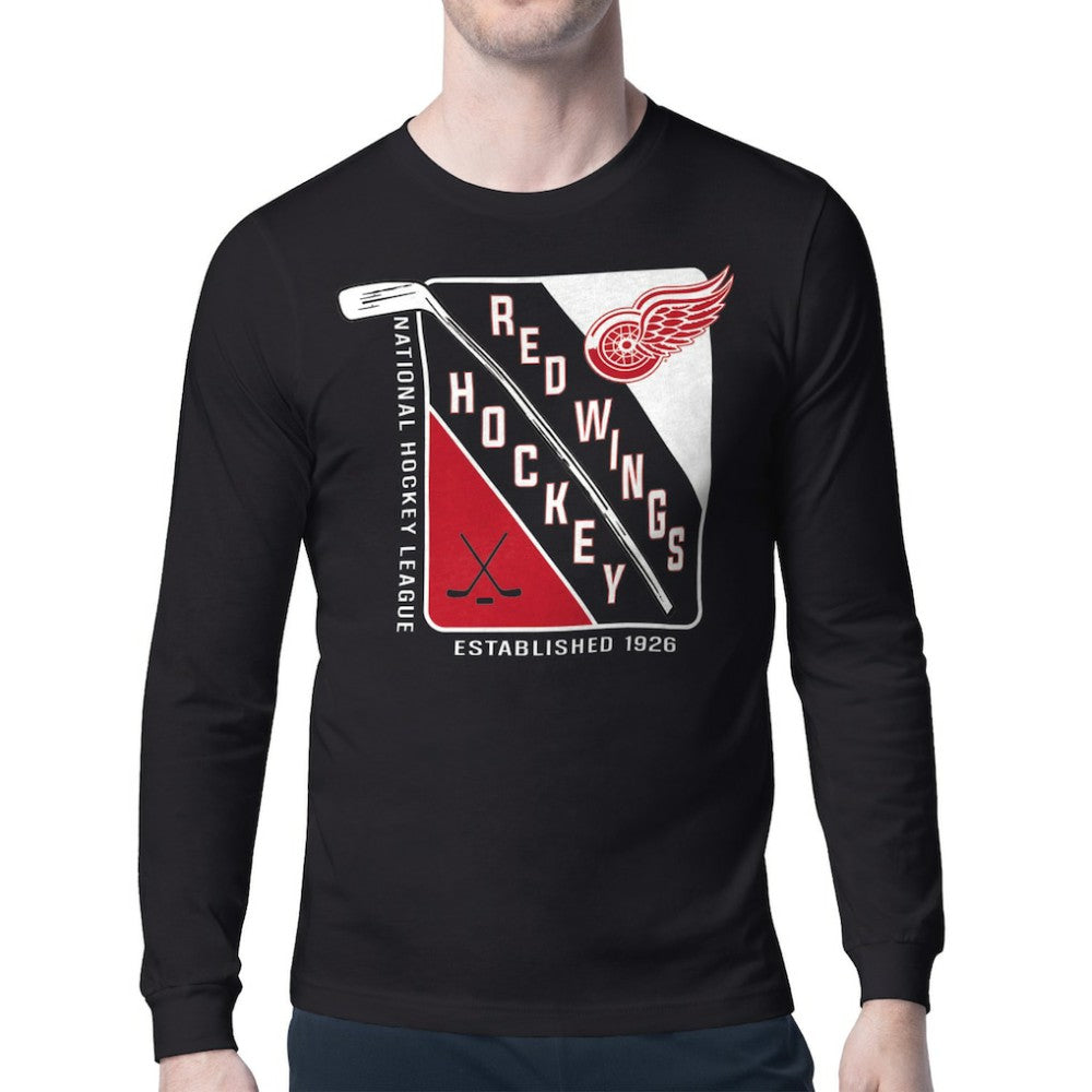 Detroit Red Wings Starter Shield Long Sleeve Graphic T-Shirt Online