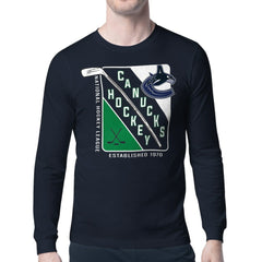Vancouver Canucks Starter Shield Long Sleeve Graphic T-Shirt Discount