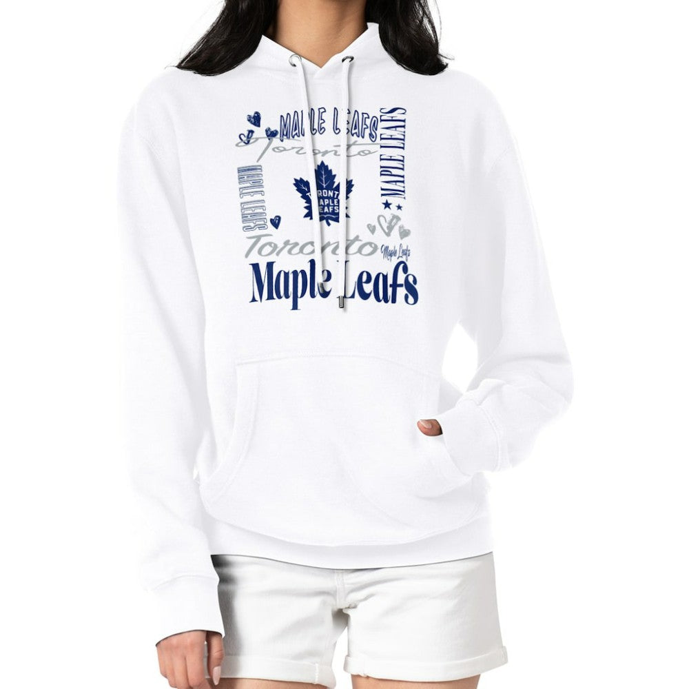 Toronto Maple Leafs G-III 4Her by Carl Banks Women's Collage Team Graphic Tri-Blend Fleece Pullover Hoodie Online