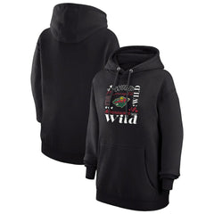 Minnesota Wild G-III 4Her by Carl Banks Women's Collage Team Graphic Tri-Blend Fleece Pullover Hoodie Outlet