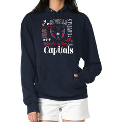 Washington Capitals G-III 4Her by Carl Banks Women's Collage Team Graphic Tri-Blend Fleece Pullover Hoodie Outlet