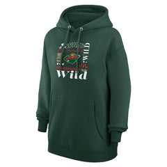 Minnesota Wild G-III 4Her by Carl Banks Women's Collage Team Graphic Tri-Blend Fleece Pullover Hoodie Sale