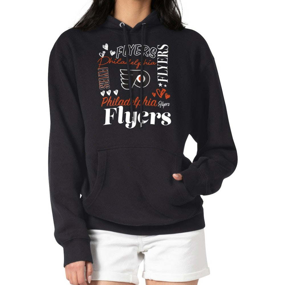 Philadelphia Flyers G-III 4Her by Carl Banks Women's Collage Team Graphic Tri-Blend Fleece Pullover Hoodie Outlet
