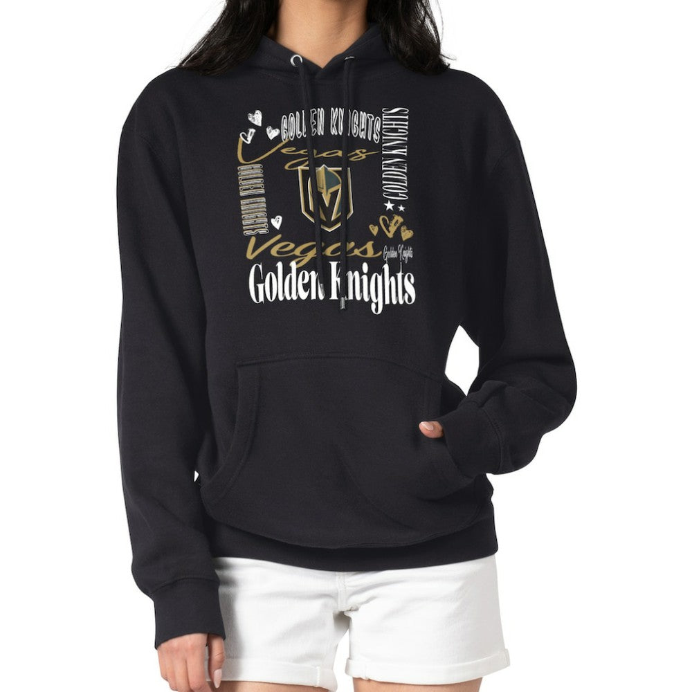 Vegas Golden Knights G-III 4Her by Carl Banks Women's Collage Team Graphic Tri-Blend Fleece Pullover Hoodie Sale