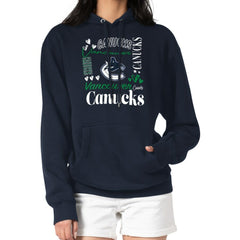 Vancouver Canucks G-III 4Her by Carl Banks Women's Collage Team Graphic Tri-Blend Fleece Pullover Hoodie Discount